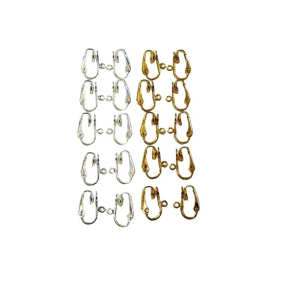 Gold Silver Converters DIY Change Pierced Earrings Comfortable Padded Clip On - Picture 7 of 7